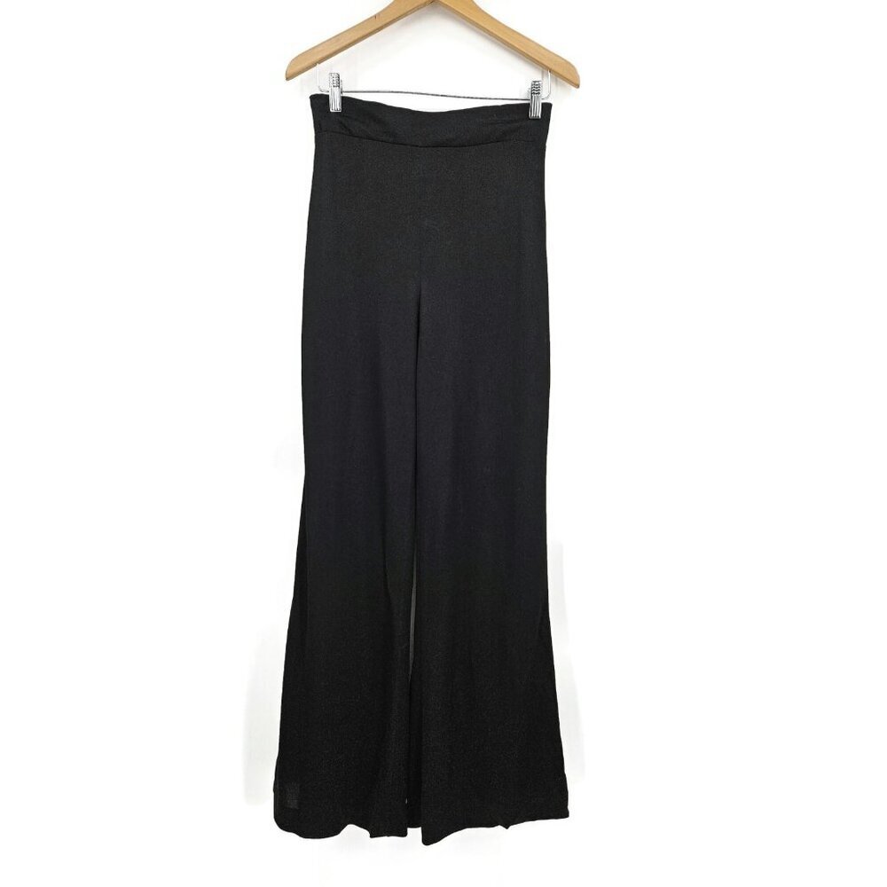 VTG New Young Innocent by Arpeja Black Pants Womens 11 Wide Leg Flare High Rise